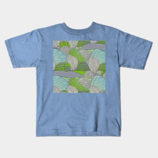 Abstract Summer Hills (MD23SMR003) Kids T-Shirt